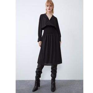 Zara Black Shirt Dress